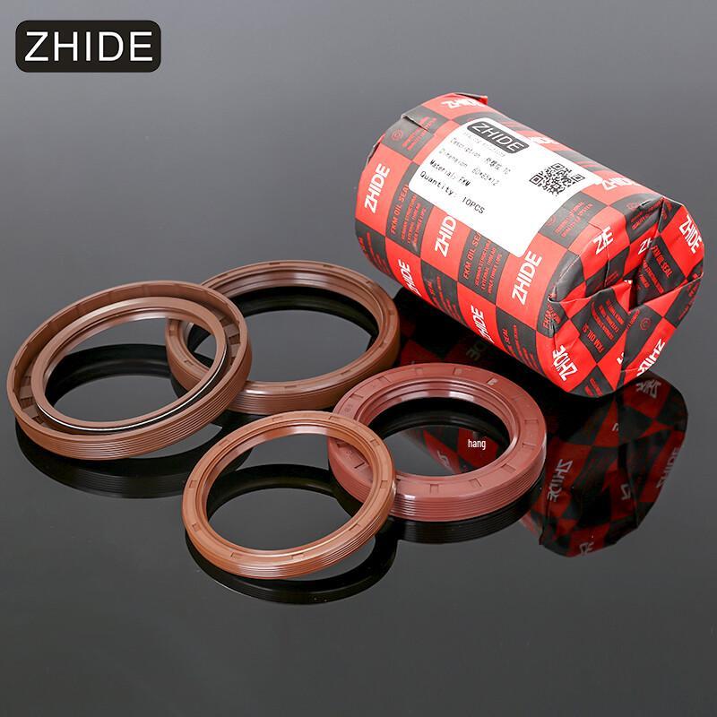 ZHIDE TC FKM Double Lip Rotary Shaft Oil Seal