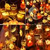 150CM Light String Halloween Decoration LED Pumpkin String Lights Halloween Scene Arrangement Outdoor Garden Holiday Decoration