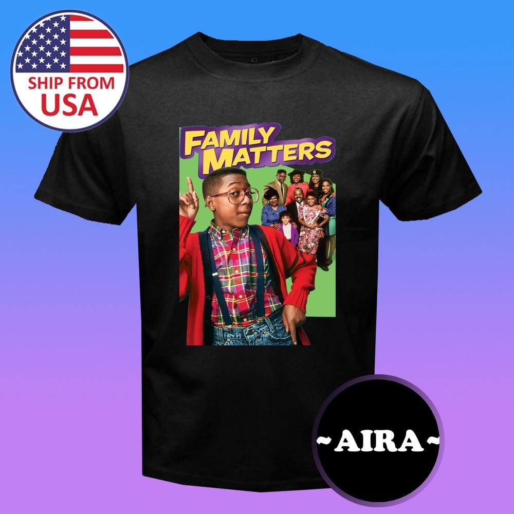 Family Matters TV Show Men s Black Size S-5XL 3XL