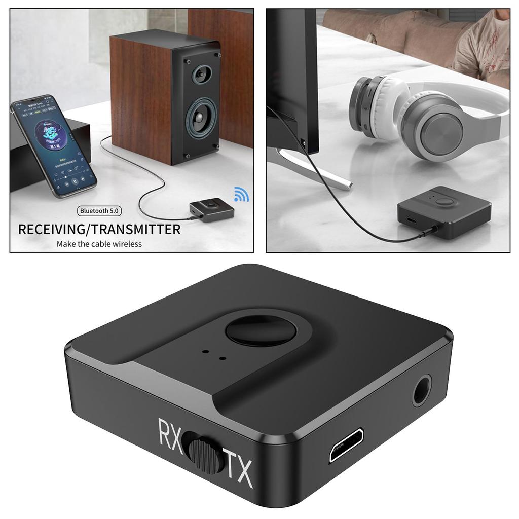 5.0 Transmitter and Receiver, Audio Adapter for TV Home Stereo System, Upgrade the function