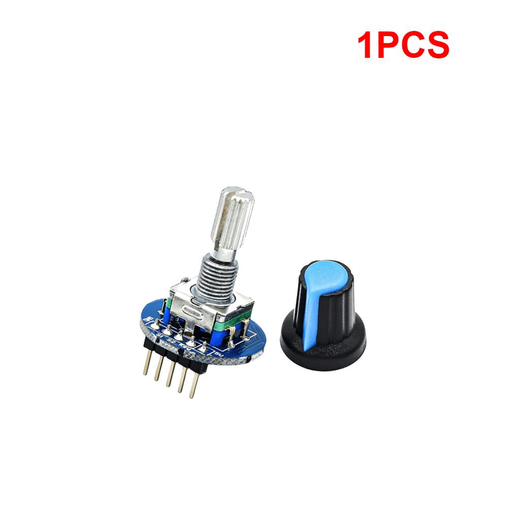 Rotary Encoder Round Knob Module 5V Digital Potentiometer Rotary Knob Cap High Precision for Car Audio Electronic Device