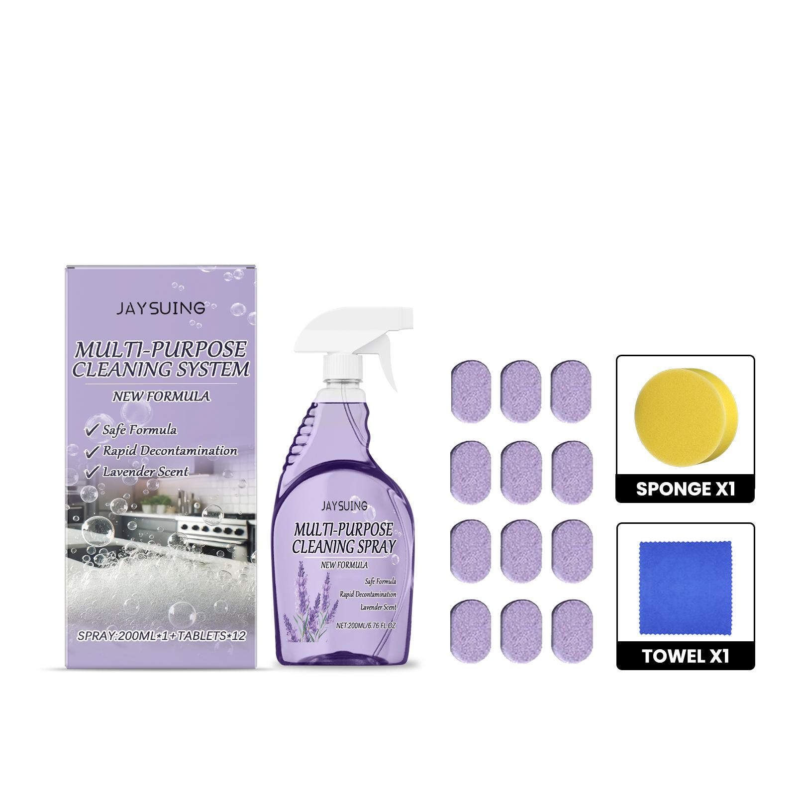 

Multi-Purpose Foam Cleaner Spray Kitchen Grease Cleaning Oil Stain Remover Mist Kitchen Degreaser For Kitchenware Range Hood 1 Set