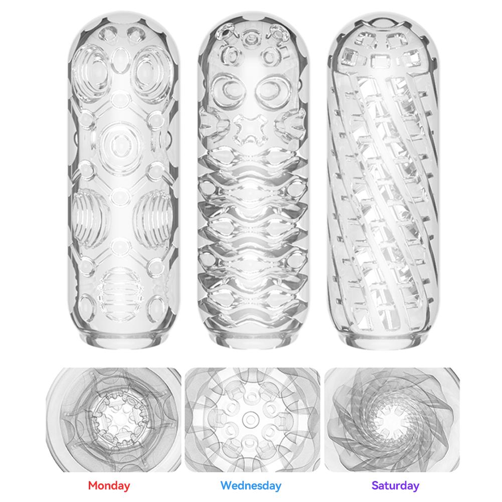 Silicone Penis Masturbation Cup Sleeve for Men Safe Soft Cock Pussy Toys Male Masturbator Sex Toy Trainer