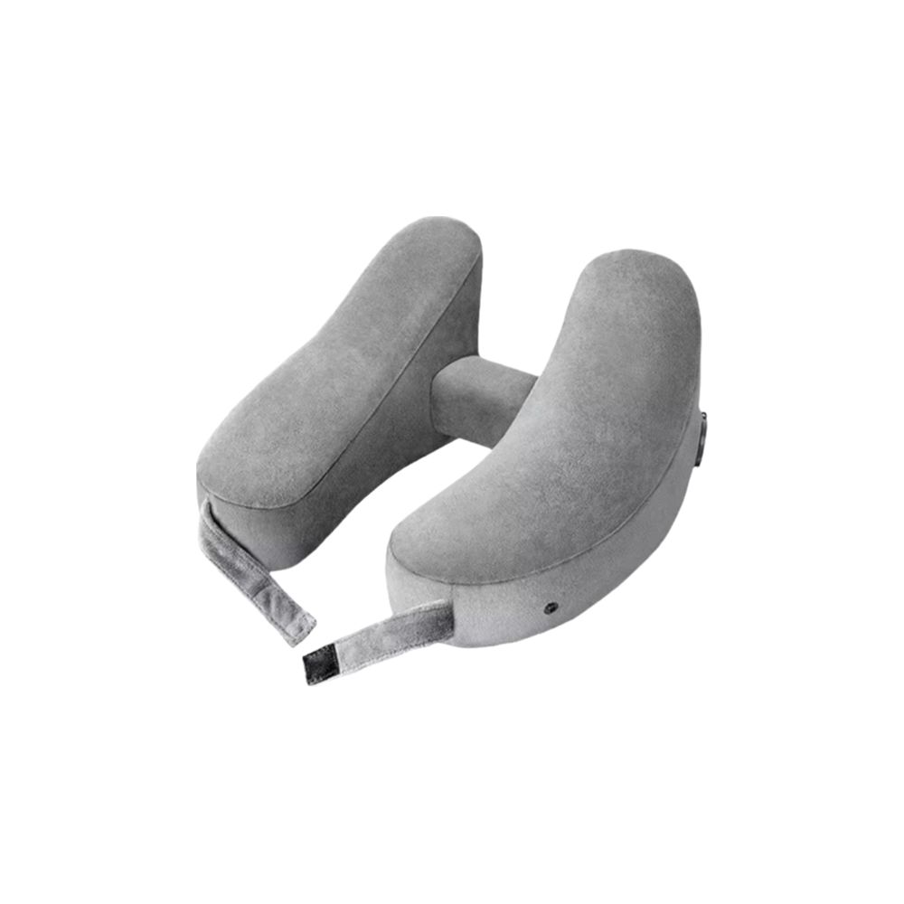 Storage Bag Travel Neck Pillow Soft Velour Cover H-Shaped Neck Pillow  Airplane Use