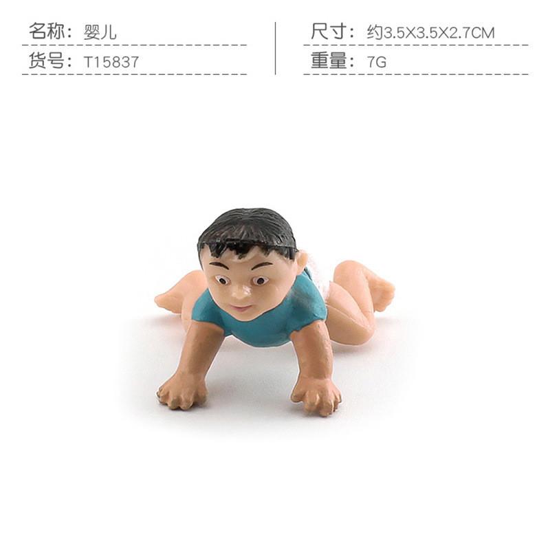 Realistic Family Member Figurines Set Including Grandpa Grandma Dad Mom And Kids For Collecting And Display