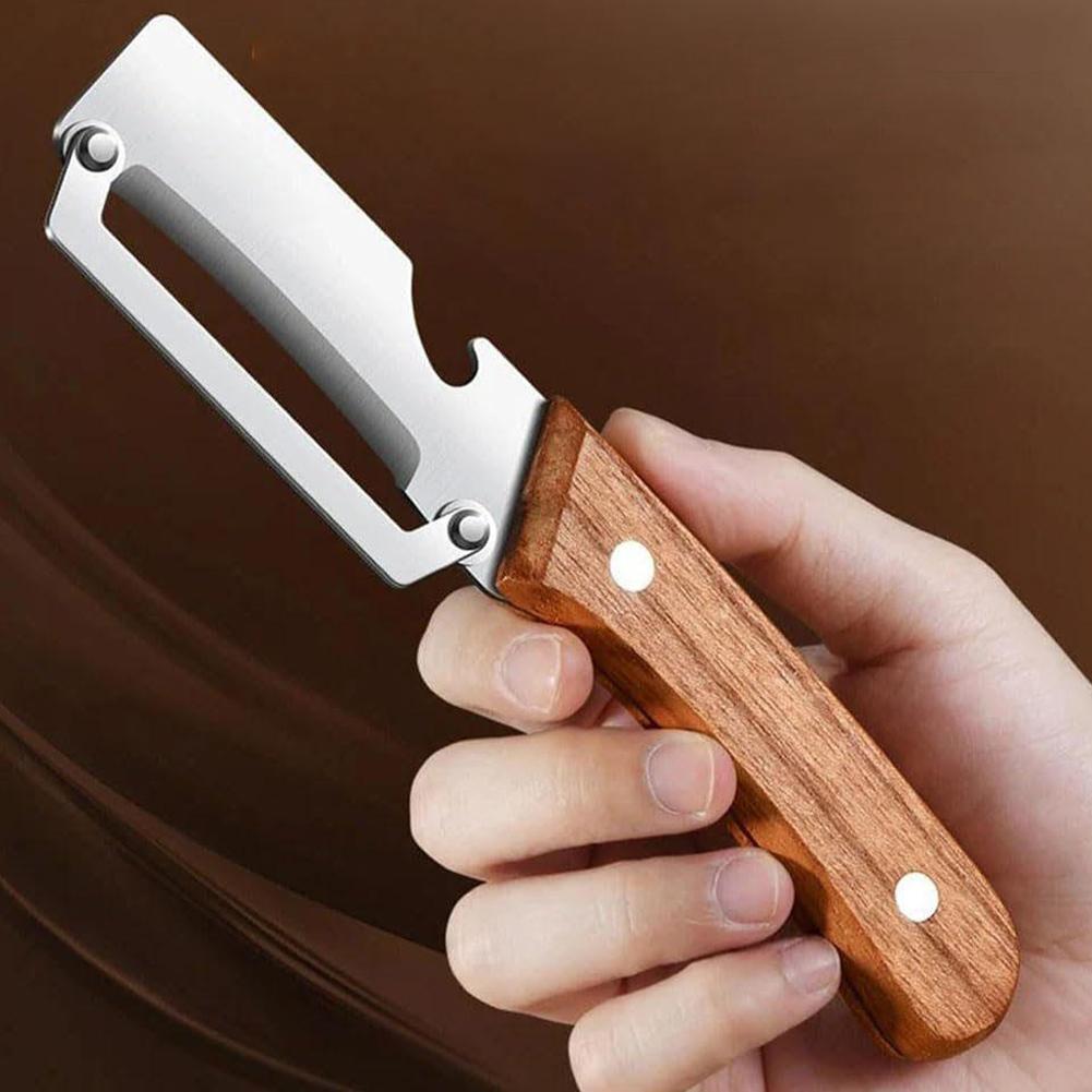 Stainless Steel Peeler with Wooden Handle Durable and SmoothOperation for Peeling and Slicing Fruits and Vegetables |