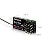 Radiolink R4FGM V2.2 4-Channel Mini Gyro Receiver for 128 RC Miniature Cars and Boats, Compatible with 3-10V High-Voltage Servo Control, 400M