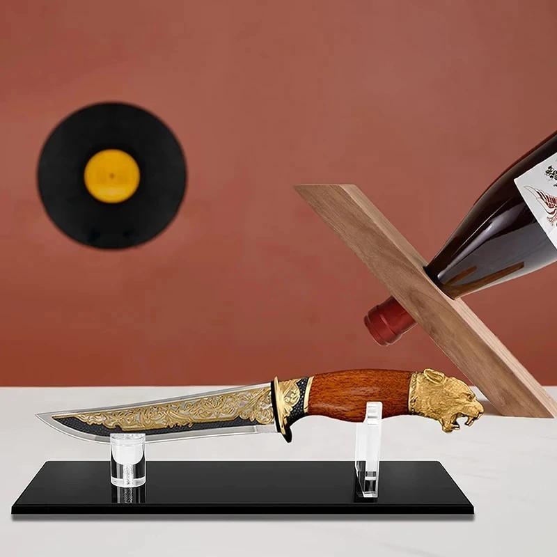 Acryl Aufsteller Messerhalter Cutter Tischaufsteller Keine Klappmesser Sammlung Arbeitsplatte Besteckaufbewahrung Messer Jagd
