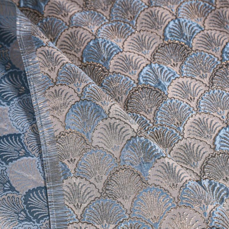 

Red/Blue Chinese Style Fan Scale Jacquard Textured Fabric Metallic Sheen for Sewing Skirts Blazers Fashion Designer Material 100x145cm