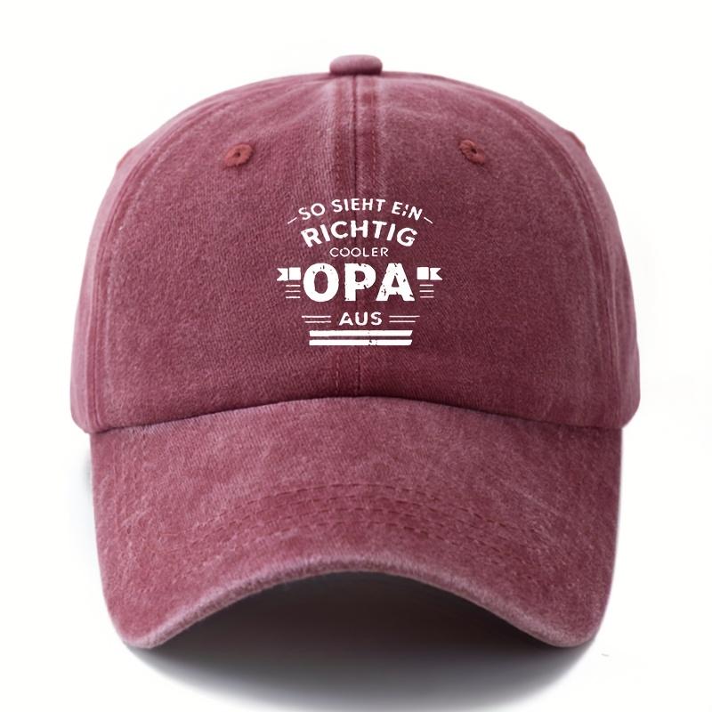 THIS IS WHAT A REALLY COOL GRANDPA LOOKS LIKE Baseball Cap Unisex Washed Vintage Curved Brim Hat Truck Driver Style for Outd 1pc
