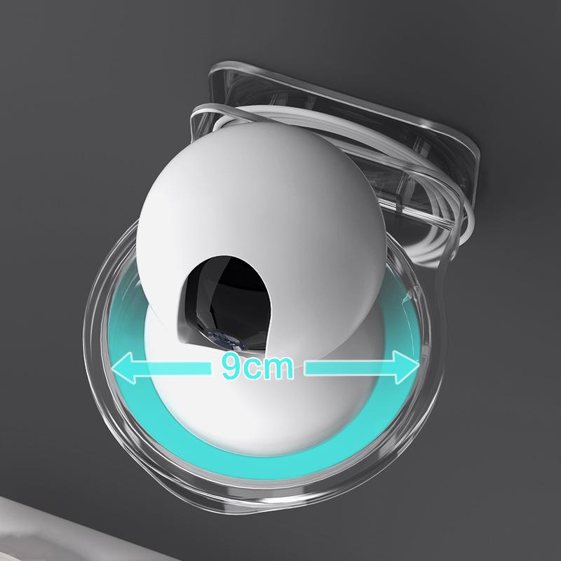 Suport de perete fără sudură în stil japonez pentru cameră: Raft mic de depozitare multifuncțional de supraveghere fără cuie