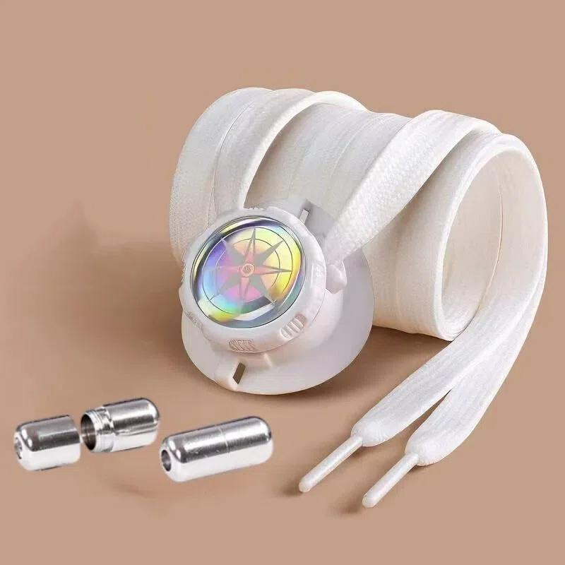 

1Pair Automatic Shoelaces Without ties Install simple Swivel Buckle Laces Flat Rope Tennis Sneakers Shoelace for Adults and Kids