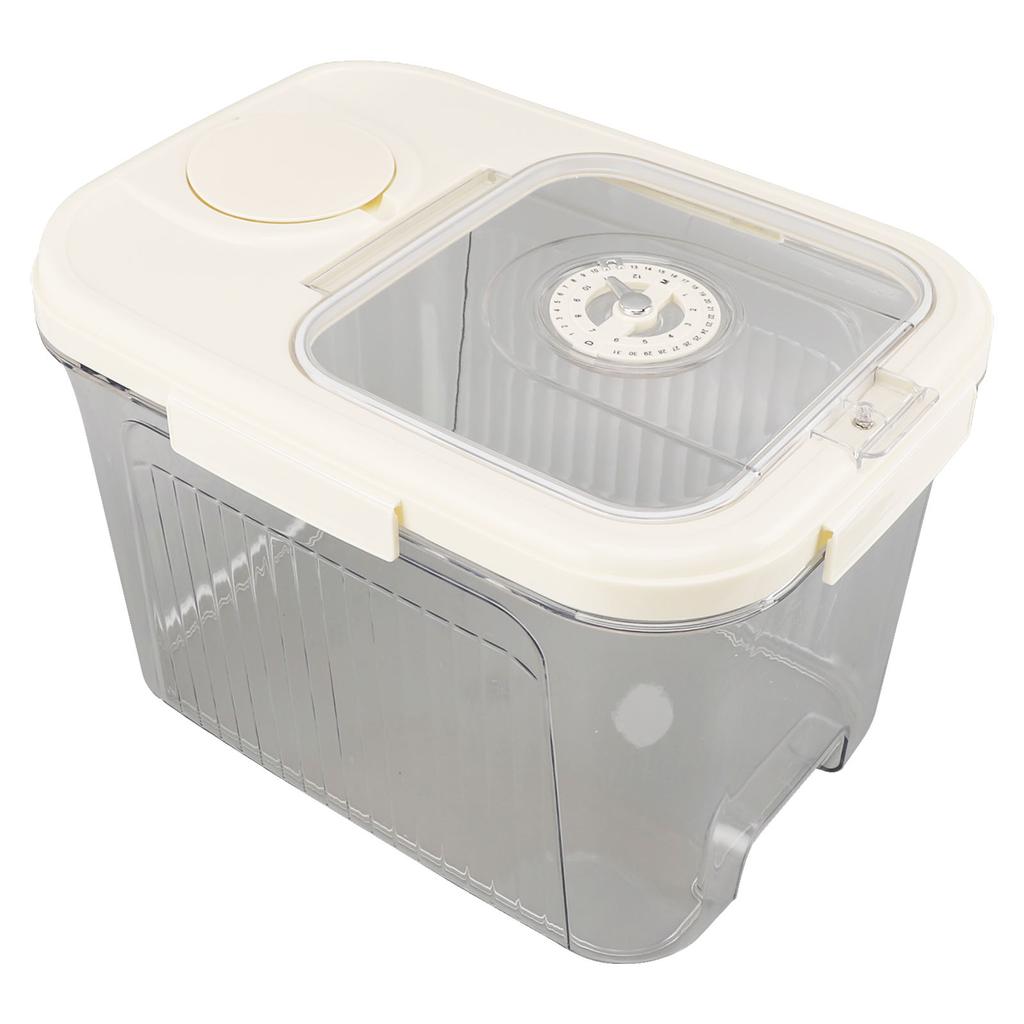 Rice Container Kitchen Dry Food Rice Storage Box Multipurpose Airtight Rice Bucket with Cup for Cereal Flour
