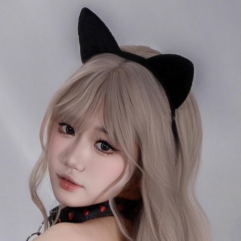 Internet celebrity cute cat rabbit ears headband sex accessories halloween party costume pussy headgear black