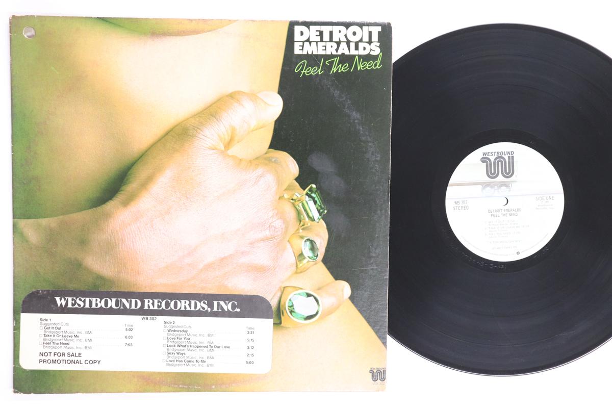 

LP Record DETROIT EMERALDS Feel The Need WB302 WESTBOUND 1977 US SoulFunk Used