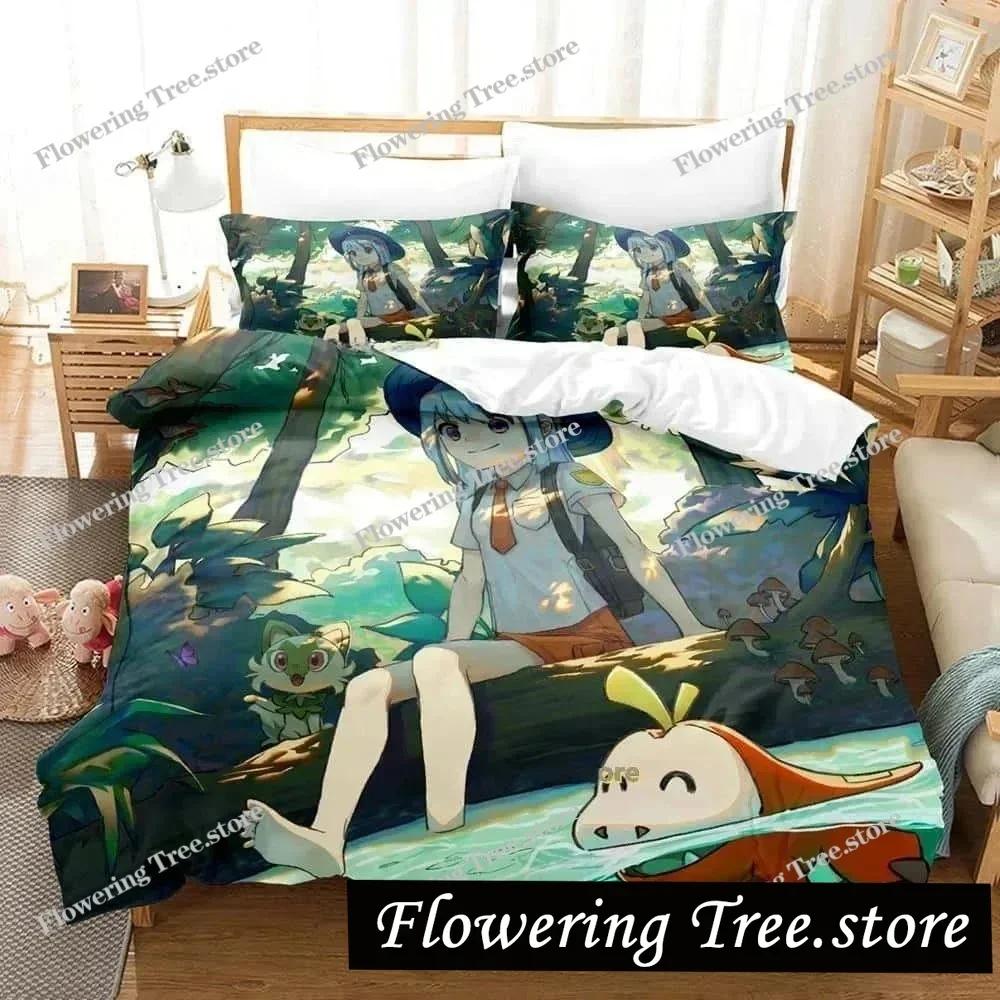 Anime Kawaii Chicas Iono Juego de Ropa de Cama Individual Twin Full Queen King Size Juego de Cama para Dormitorio de Adulto Niño Funda Nórdica Juegos Para Textiles del Hogar