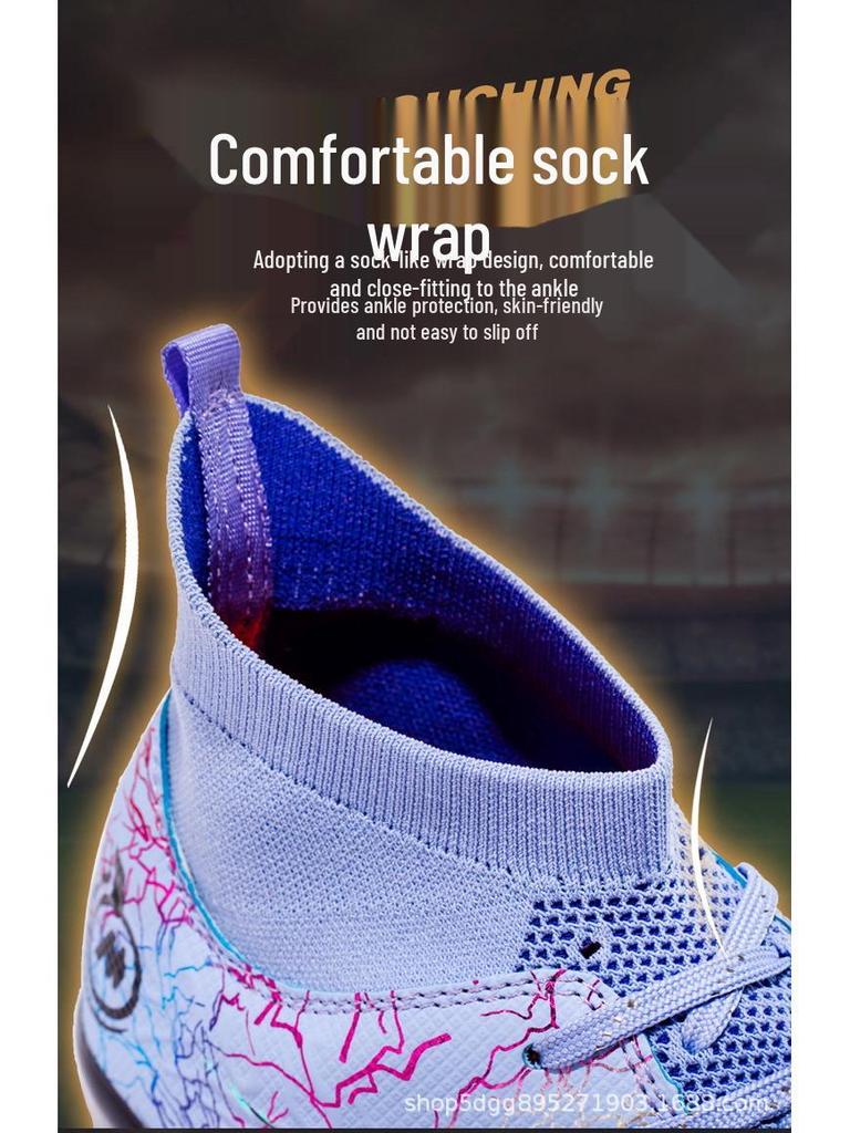 Yetişkinler ve Çocuklar İçin Orijinal Yüksek Bilekli Futbol Ayakkabıları - Assassin 14 Çim Saha Dış Saha Sporları