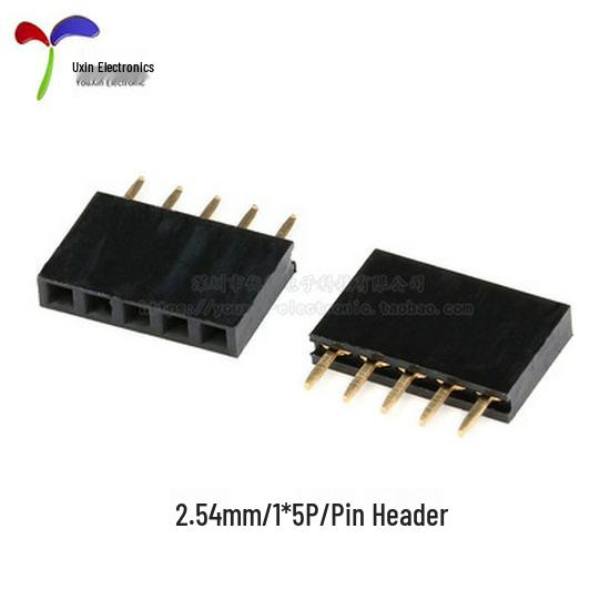 Gniazdo kołkowe żeńskie jednorzędowe, rozstaw 2,54 mm, 1-40 pinów