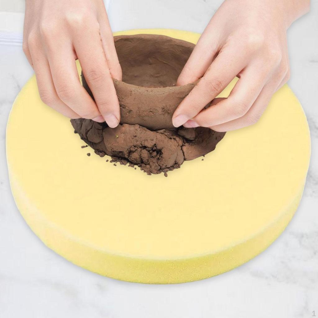 Ceramic Foam Table Runner Mat, Round, Comfortable Support Sponge Cushions, Pottery Tool for DIY