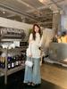 European-Style Long-Sleeved T-Shirt: Autumn/Winter Slimming Top with German Fleece, Half-High Neck