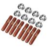 M8 1.25 Threaded Turbo Studs Kit Exhaust Manifold Hardware Kit Wear Resistant  Proof Metal Alloy for Car
