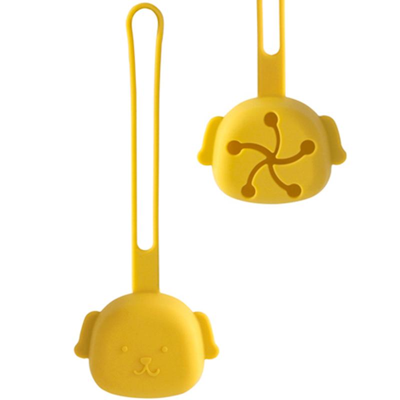 1 Adet Çizgi Film Şekli BPA İçermeyen Silikon Bebek Emzik Tutucu Bebek Taşınabilir Emzik Saklama Kutusu Emzik Kabı