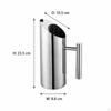 Cold Beverage Pitcher Juice Jug Stainless Steel Iced Tea Stylish Water Kettle for Kitchens
