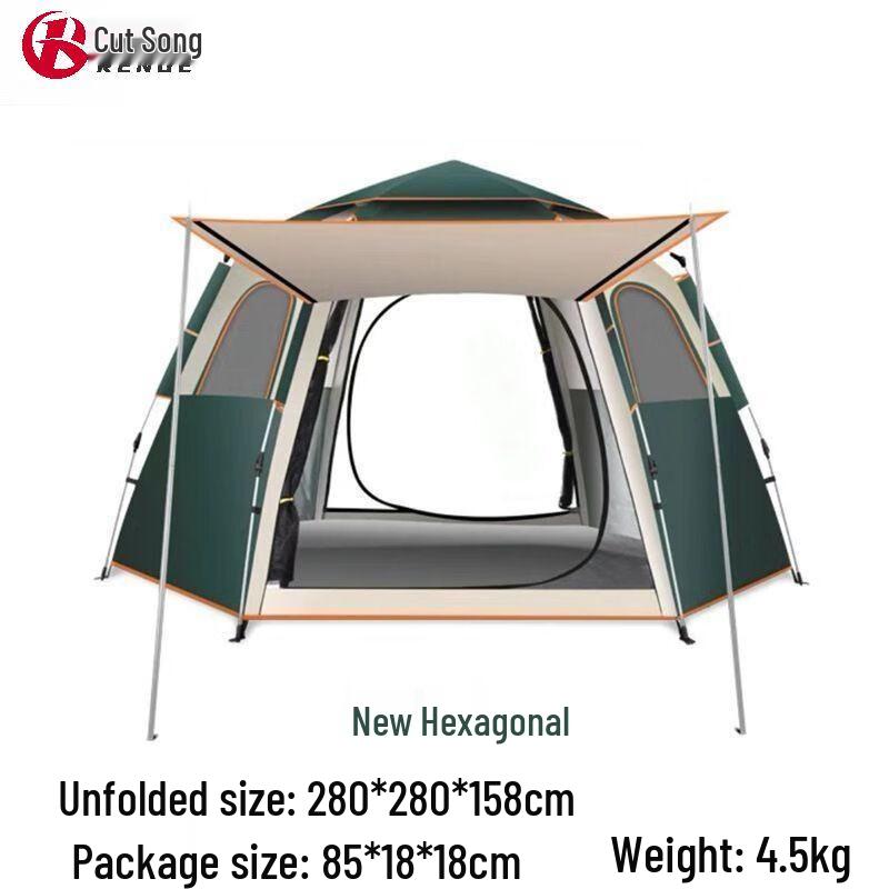 Rengge Outdoor Hexagonal Automatic Quick-Open Tent & Canopy