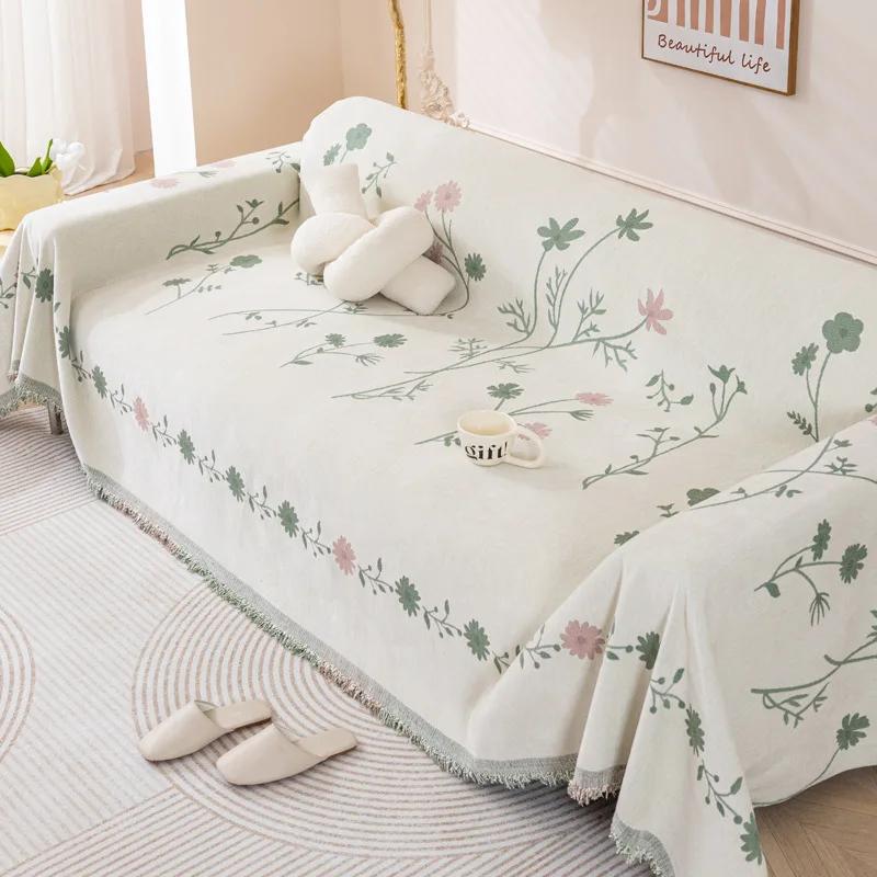 Szenilowa tkanina na ręcznik na sofę całoroczna uniwersalna możliwość układania dzięki technologii żakardowej wielofunkcyjna nadaje się na koce