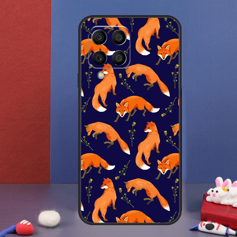 Cartoon Foxes Animal Case For Samsung Galaxy M16 M06 M36 M56 M15 M11 M31 M21 M53 M13 M32 M52 M35 M55 M14 M34 M54