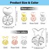 6Pairs Earring Lifters Support Backs for Heavy Earrings Adjustable Ear Lobe Lift with Storage Box Earrings Support