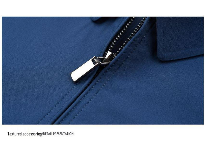 Men's Counter 2025 Spring/Autumn Business Casual Jacket - Middle-aged Executive Turn-down Collar Outerwear