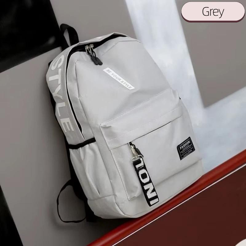 Fashi Trend Backpack Backpack for Men and Women Junior High School High School Student Bag Large Capacity Korean Versi of Th