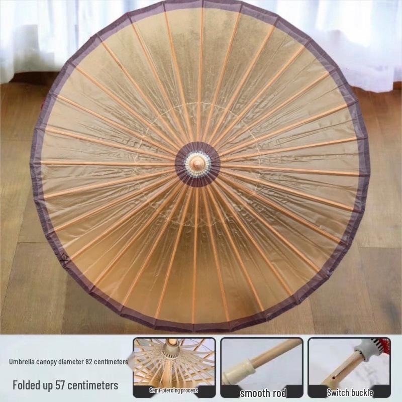 Handmade Jiangnan Oiled Paper Umbrella: Rainproof Tung Oil Umbrella for Hanfu & Cheongsam Decor