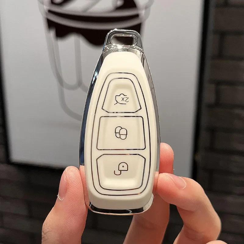 

Shell Fob Holder For Ford Fiesta Focus 3 4 Mondeo Ecosport Kuga Focus St Transit Custom Wagon Tpu Remote Car Key Case Cover