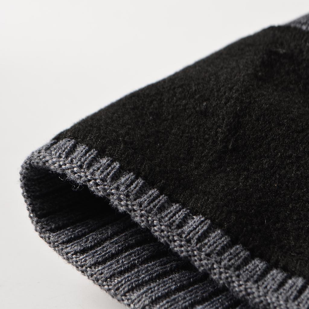 Fleece flower hat, winter outdoor warm hat, wool hat, men's color matching wool knitted hat