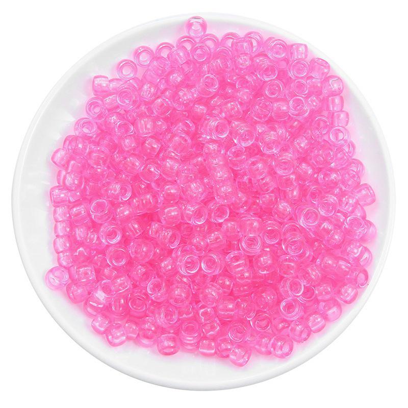 Acrylic Large Hole Barrel Beads 9x6mm for DIY Bracelet Jewelry Making