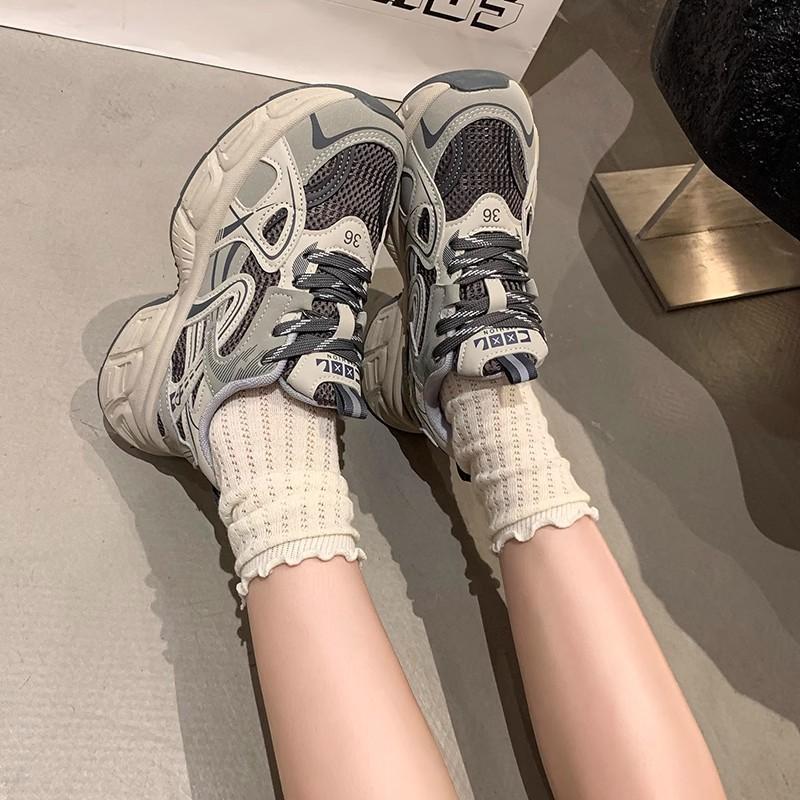 European station women's new summer women's shoes versatile thick-soled mesh running casual sports shoes