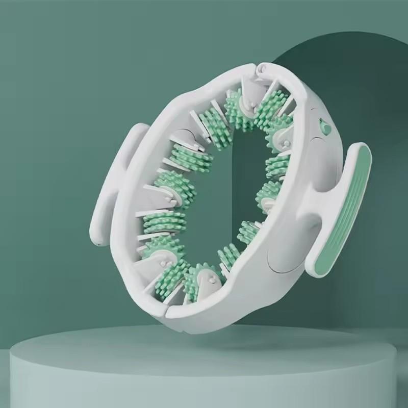 Ring Leg Massager Massage Roller Detachable Handles for Full Body Neck Shoulder Abdominal Muscle Slimming Relaxation