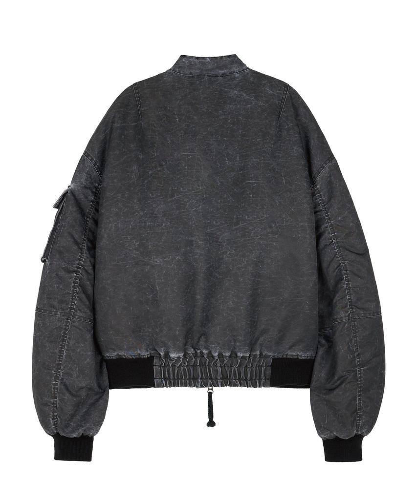 Etce Washed Crop Bomber (Black)