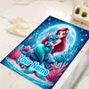 Custom 1Pc Mermaid Stitch Moonlight Adventure Rug Office Carpet Indoor Outdoor Entrance Doormat Nonslip Soft And Comfortable Living Room D916313