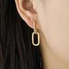 New Earrings Classic Japanese and Korean Style Square Buckle Earrings Simple Personality Wild Earrings