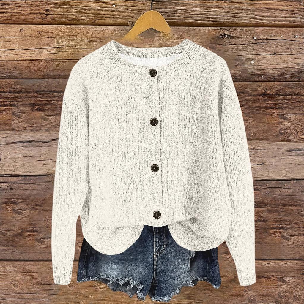 Women's Vintage Knit Button Cardigan Jacket