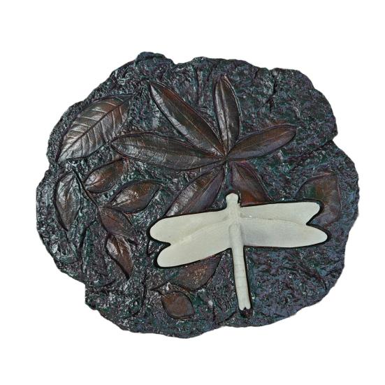 Garden Stepping Stone Glow-in-The-Dark Butterfly Insect Resin Garden Stone Moon Sun Star Stepping Stone for Patio Lawn