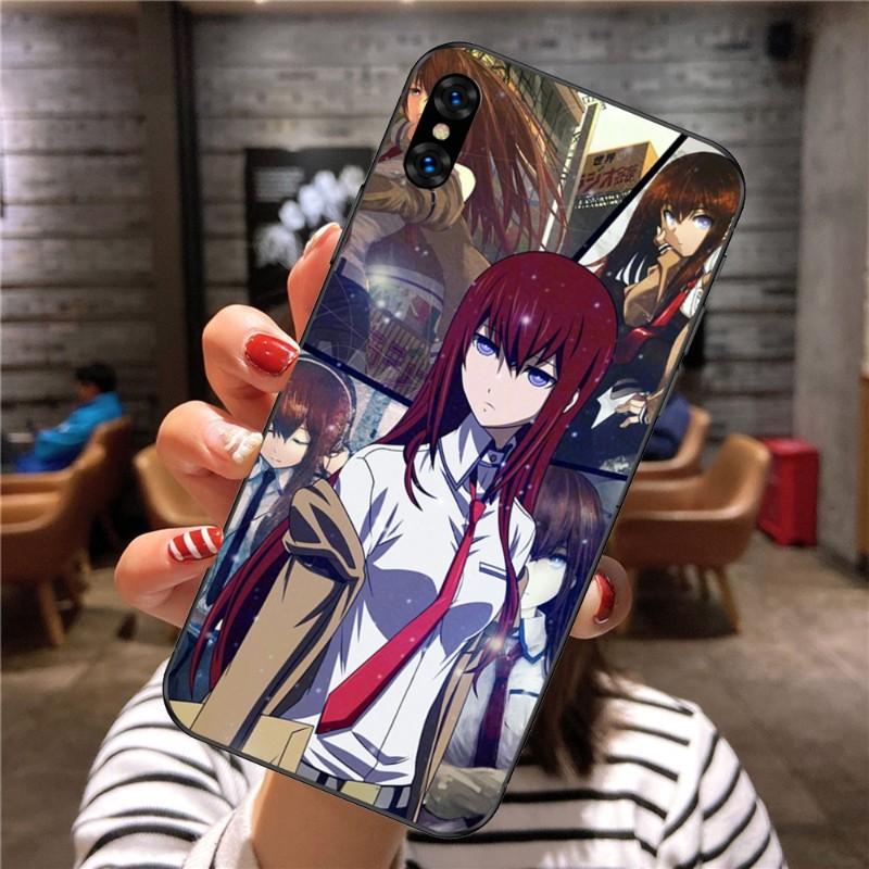 Steins Gate Anime Phone Case For Xiaomi Mi 12 11T 10T 9T Lite Pro Ultra Note 10 Poco F3 F4 X4 GT Soft Black Phone Cover