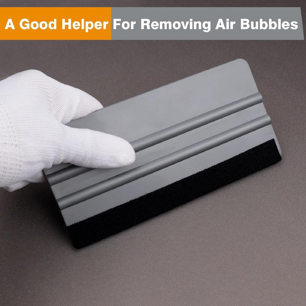 KESPEN Window Felt Squeegee, Vinyl Scraper For Window Privacy Film And Car Glass, Tint Squeegee Tallation Tool Protection Scratches Film Soothing,