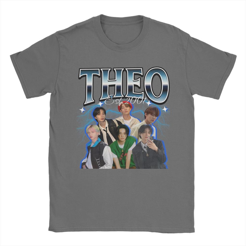 Theo P1Harmony Band Unisex T Shirts Fun Tee Shirt Short Sleeve Crewneck TShirts Cotton Big Size Tops
