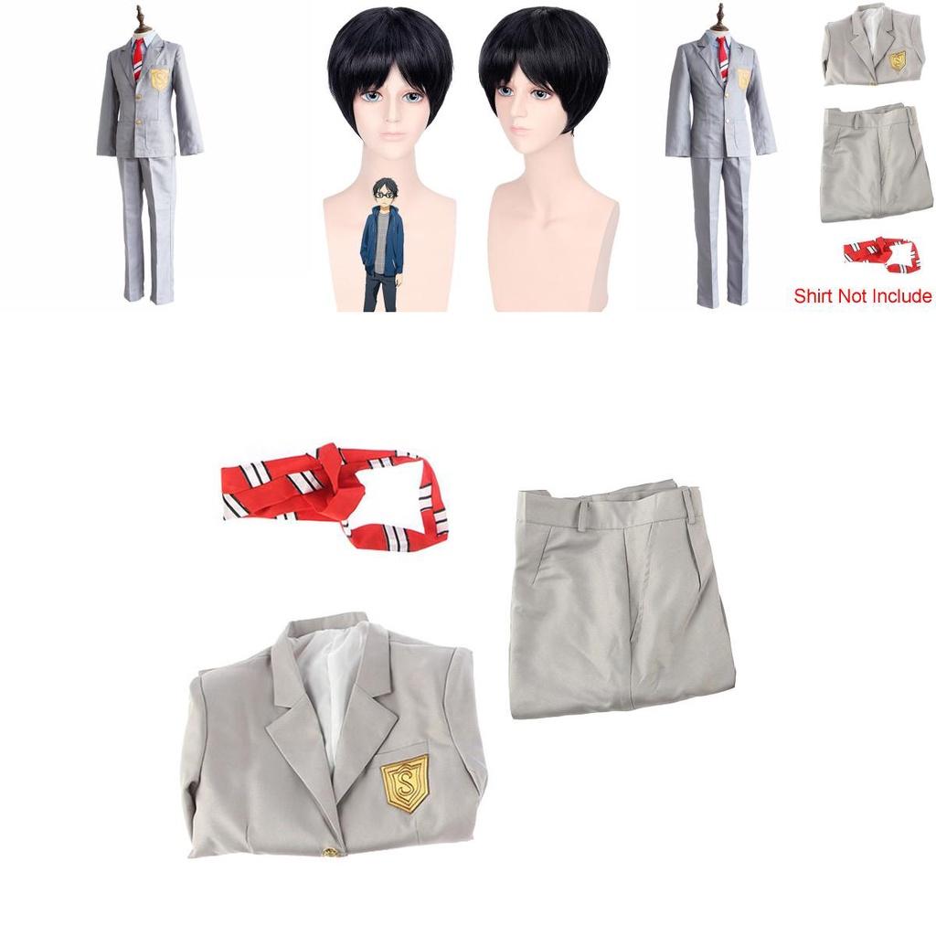 Exquisit gefertigtes Your Lie In April Arima Kousei Cosplay-Kostüm für Anime-Enthusiasten und Partys