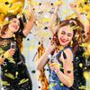 Skylety 3000 Pieces Happy Anniversary Confetti Party Decoration Scatter Confetti Metallic Foil Table Decorations for Anniversary Party DIY Arts