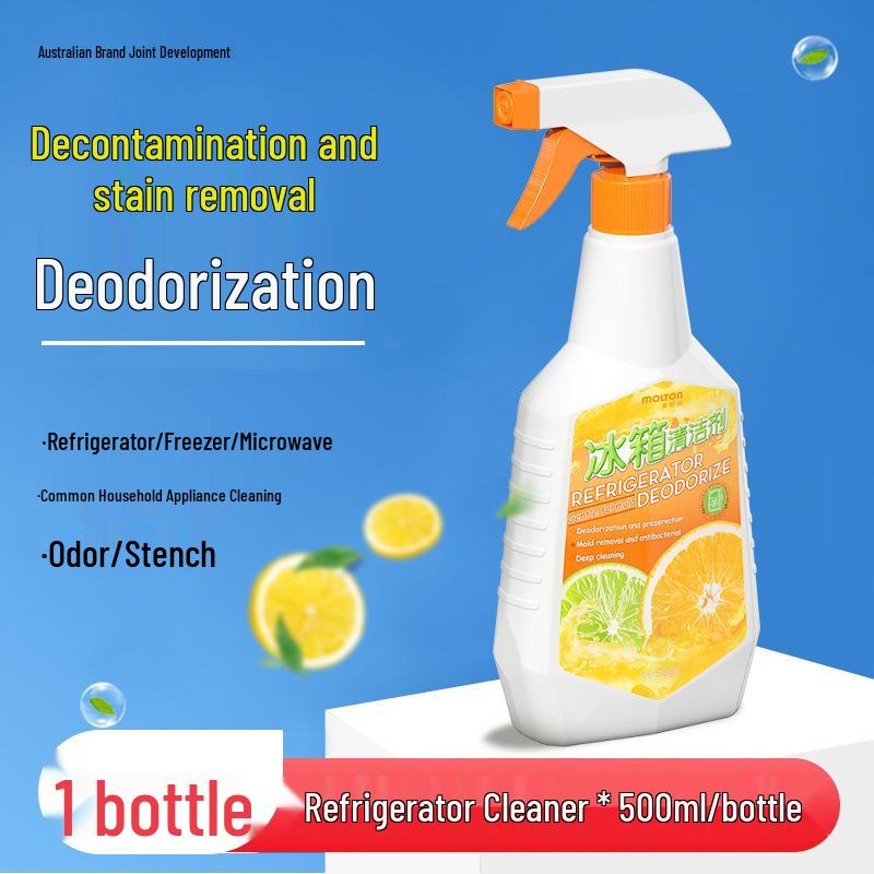 Orange Scent Refrigerator Cleaner & Deodorizer: Mold & Oil Stain Remover